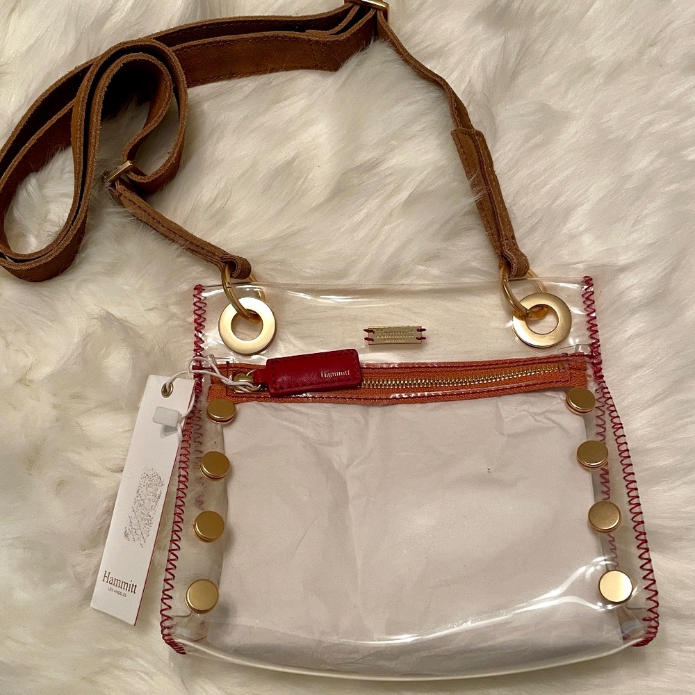 NWT Hammitt small clear Tony crossbody